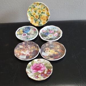 Floral Bone China Mini Plates
